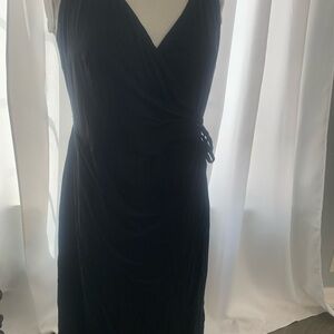 H&M Black Midi Wrap Dress